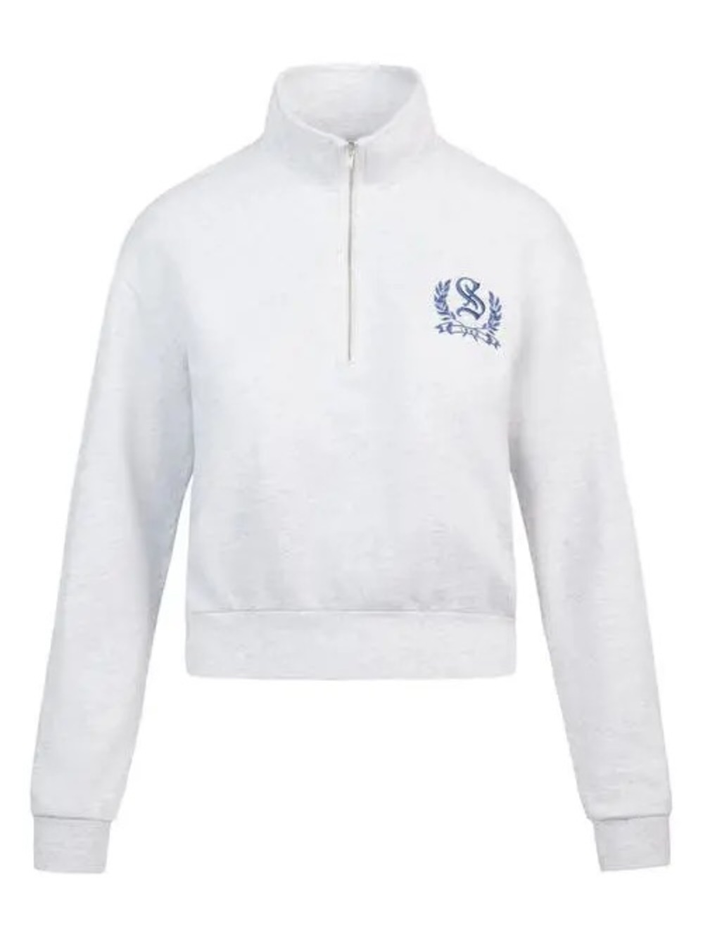Skims Lightweight Fleece Shrunken Quarter Zip Pullover size large NWT - Picture 3 of 12